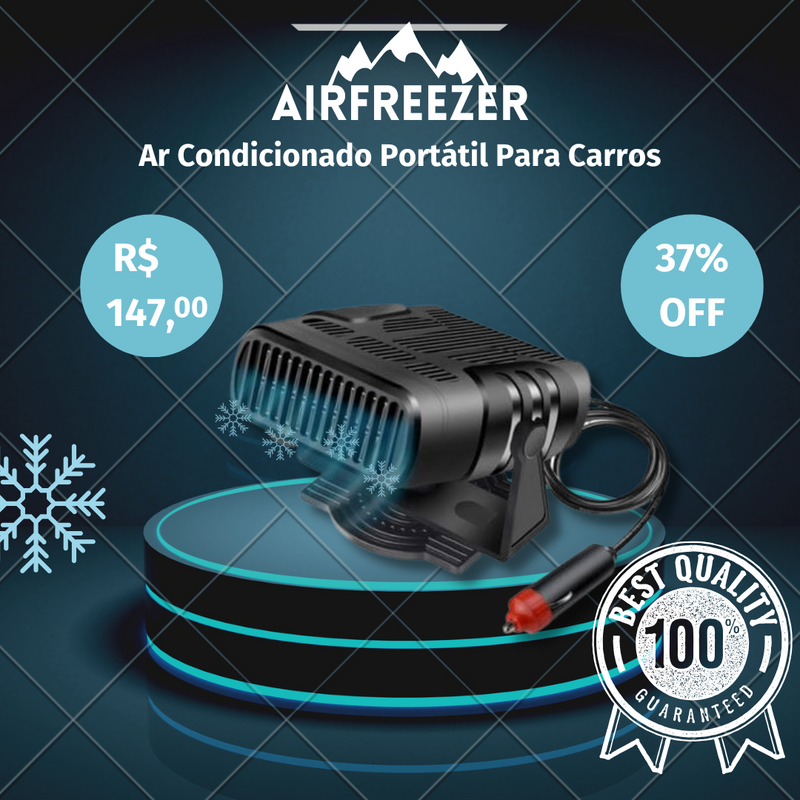 Ar Condicionado Portátil Para Carros AirFreezer - Frete Grátis + Brinde Exclusivo (Oferta Exclusiva)