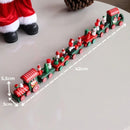Enfeite Decorativo de Natal Trenzinho em Madeira com 7 Vagões 42cm X 5,5cm X 3,5cm
