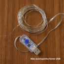 Fio de Fada USB 5M com Controle Remoto 8 Modos