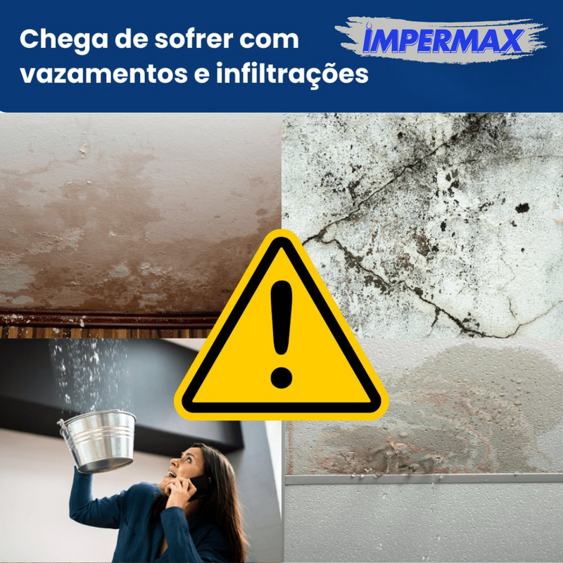 IMPERMAX - Impermeabilizante para Infiltrações e Vazamentos - Pincel Grátis