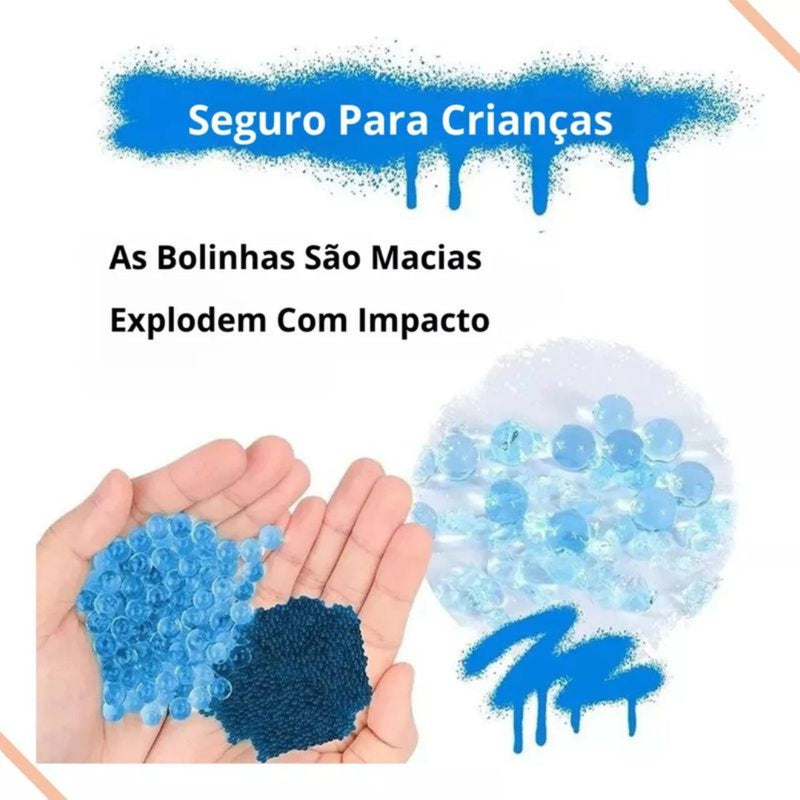 Arminha de Gel + Brinde 1.000 bolinhas de Gel + Equipamentos de Segurança