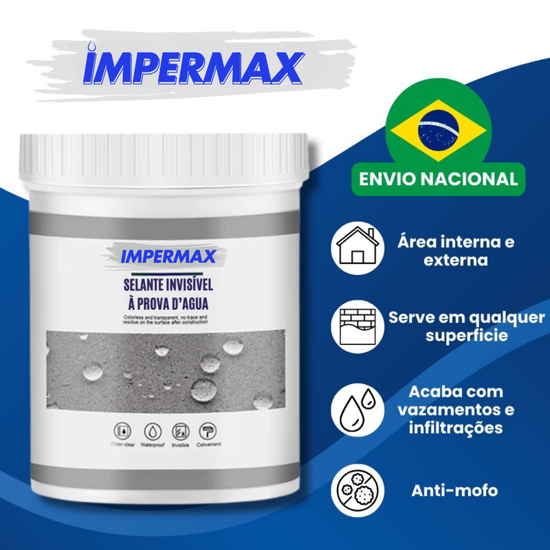 IMPERMAX - Impermeabilizante para Infiltrações e Vazamentos - Pincel Grátis