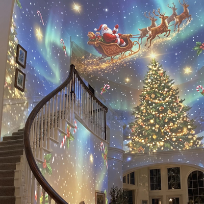 Projetor de Natal Trenó do Papai Noel —  Lançamento 2026 (PRÉ BLACK FRIDAY)