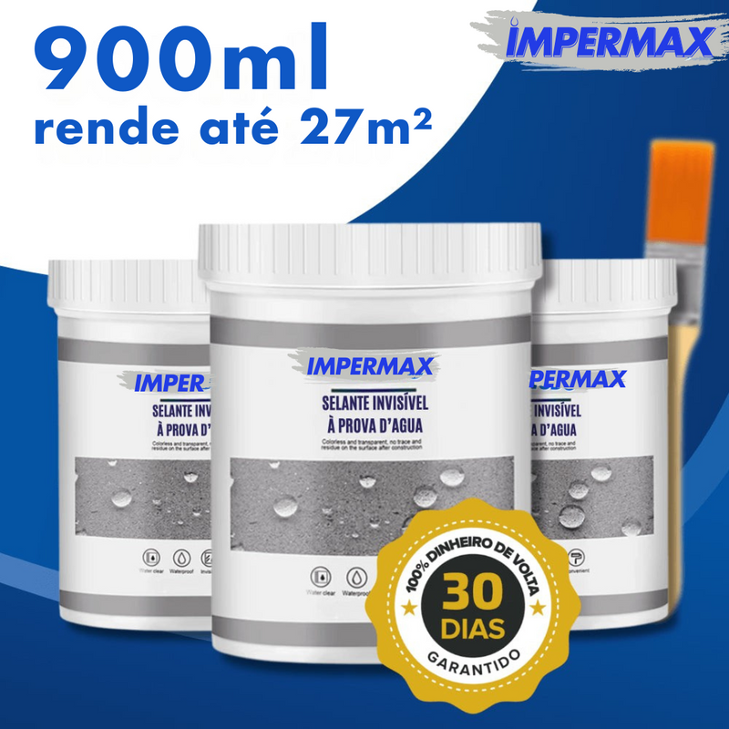 IMPERMAX - Impermeabilizante para Infiltrações e Vazamentos - Pincel Grátis