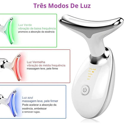 Massageador Facial com Fototerapia Anti-Rugas DermaLift