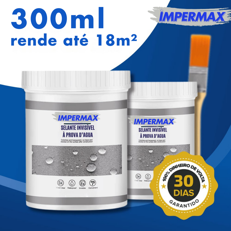 IMPERMAX - Impermeabilizante para Infiltrações e Vazamentos - Pincel Grátis